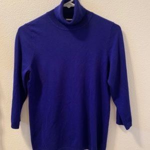 CHICO’s Midnight Blue Turtleneck Sweater - Size 0